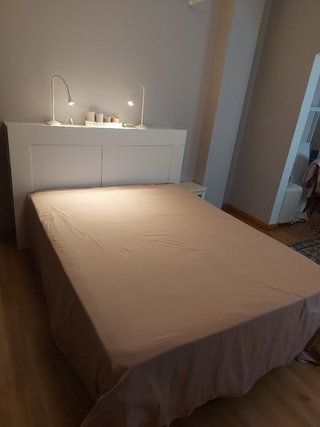 IKEA, BRIMNES, cabecero con compartimento, blanco.