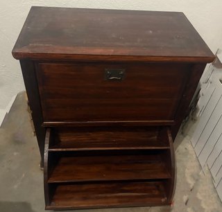 Zapatero madera estilo colonial