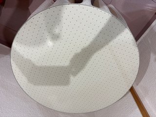 Cristal para mesa redonda 80 cm diámetro