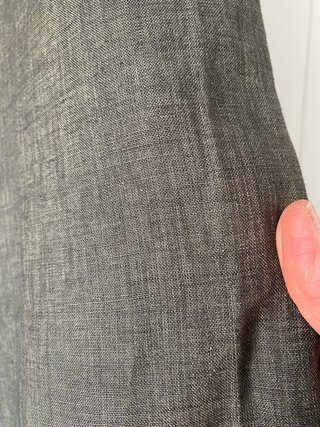 Pantalón lino Zara Talla XXL Gris