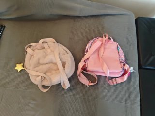 Pack 2 bolsos niña unicornio y peluche