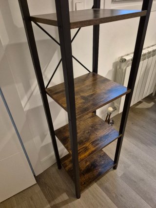 Estantería industrial madera y metal