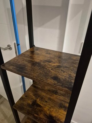Estantería industrial madera y metal