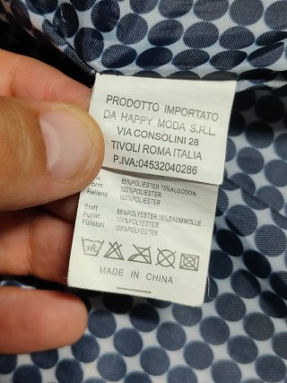 ELLEN ROSE giacca trapuntata vintage blu donna XL