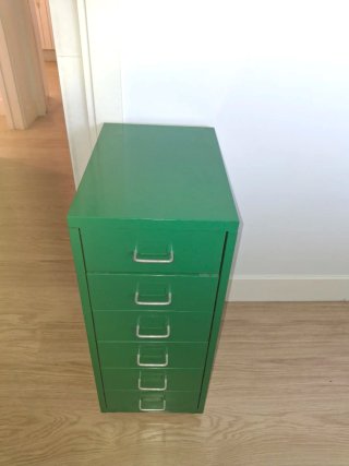 Cajonera Metálica Ikea 6 Cajones Verde