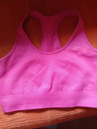 Top deportivo rosa talla S