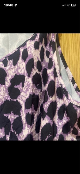 Blusa tirantes y foulard seda Rosa T Grande