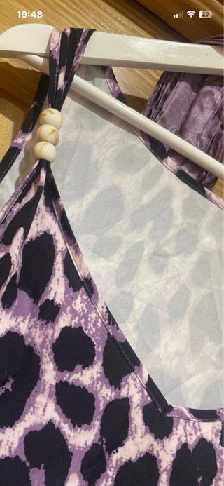 Blusa tirantes y foulard seda Rosa T Grande