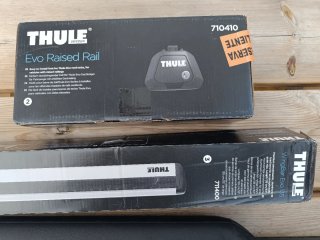 Thule WinBar Evo 135 + Surf Pads + Evo Raised Rail