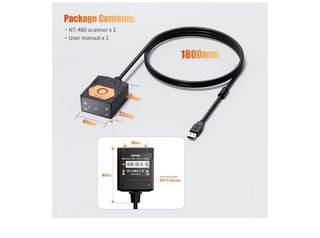 NETUM NT-480 Escáner Código Barras QR USB