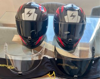 Cascos Moto Scorpion Exo-R1 Carbon “S” y “M”