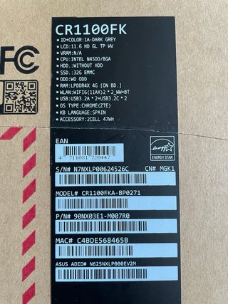 ASUS Chromebook Flip CR1 Táctil + Stylus