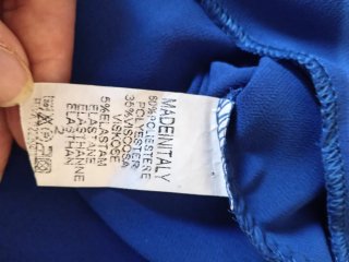 Blusa azul mujer
