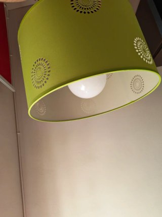 Lámpara de techo verde