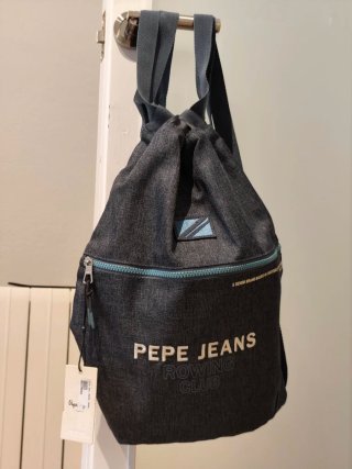 Mochila Pepe Jeans Azul sin usar con etiqueta