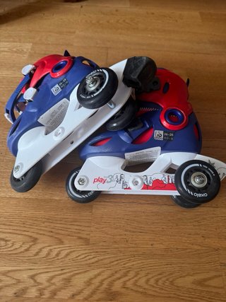 Patines Oxelo Talla Ajustable + Casco y Proteccion