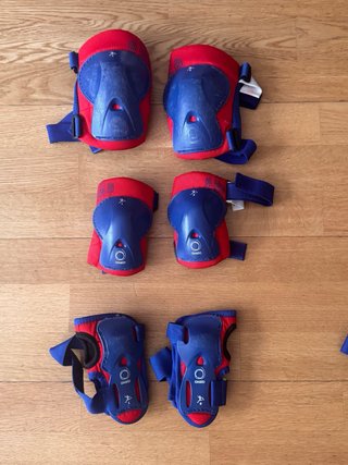 Patines Oxelo Talla Ajustable + Casco y Proteccion