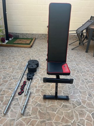 Banco de pesas ajustable para gimnasio en casa