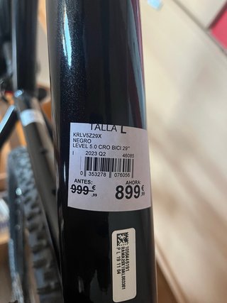 Bicicleta Kross Negra