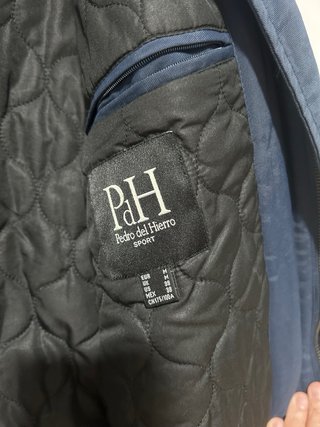 Cazadora Bomber Pedro del Hierro Azul