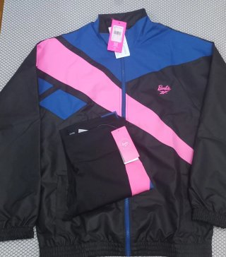 Conjunto Deportivo Barbie Negro, Azul y Rosa