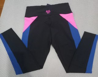 Conjunto Deportivo Barbie Negro, Azul y Rosa