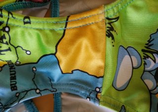 Slip costume bambino 12 mesi mappa
