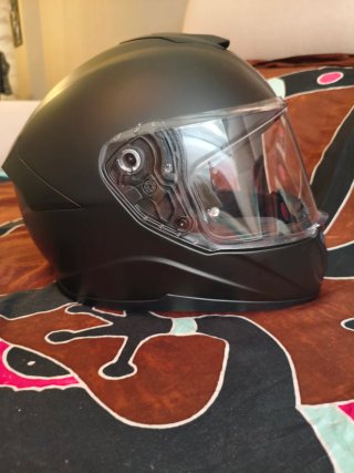 Casco de moto Unik Galaxy DVO Negro Mate