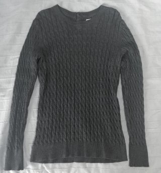 Jersey trenzado gris