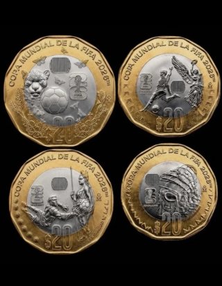 Set Monedas Mundial México 2026  SC.