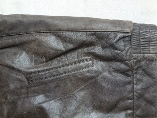 Chaleco de cuero Frank Leder marrón Talla L