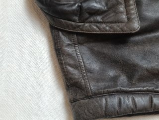 Chaleco de cuero Frank Leder marrón Talla L