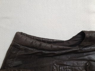Chaleco de cuero Frank Leder marrón Talla L