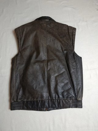 Chaleco de cuero Frank Leder marrón Talla L