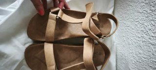 Sandalias plataforma beige