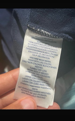 Polo Ralph Lauren manga larga azul