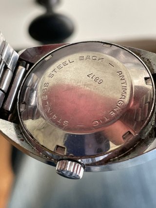 Reloj Titan Automático Negro y Plateado