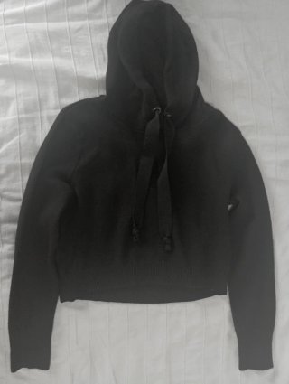 Sudadera de lana negra