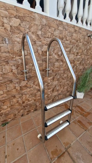 Escalera Piscina Acero Inoxidable 3 Peldaños