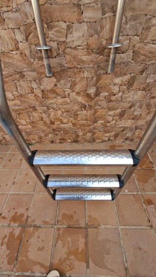 Escalera Piscina Acero Inoxidable 3 Peldaños