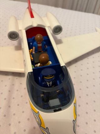 Avión Playmobil Jet Blanco