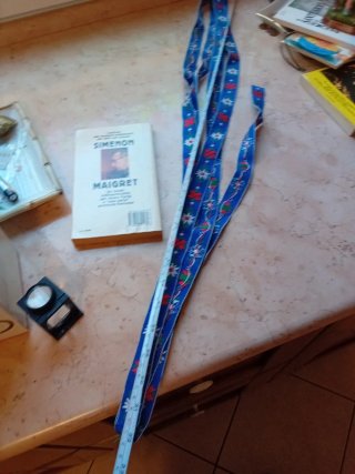 Nastro passamaneria 3,60mt con fiori