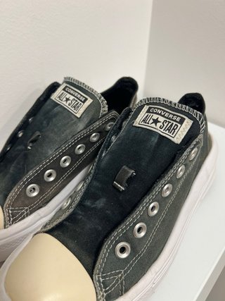 Converse tejanas plataforma negras