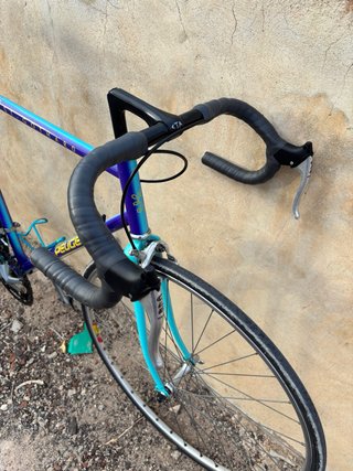 Bicicleta de carretera Peugeot azul/morado