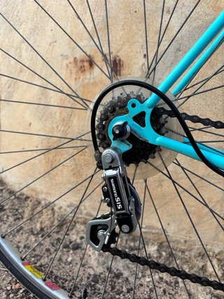 Bicicleta de carretera Peugeot azul/morado