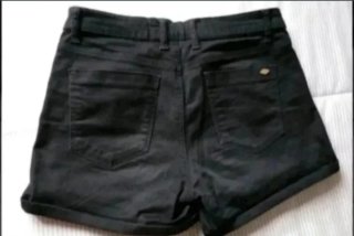 Shorts Stradivarius mujer T.34 Negro