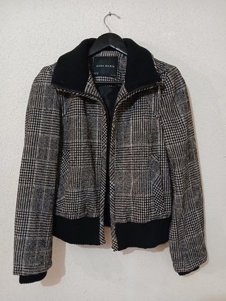 Chaqueta - Zara Basic - Pata de Gallo - Talla L