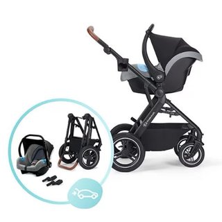 Carrito Bebé Kinderkraft Gris + Sillita coche