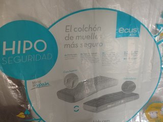 Colchón Cuna ECUS kids 117x57cm. Muelles