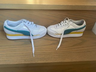 Tenis Puma Blancos y Verdes